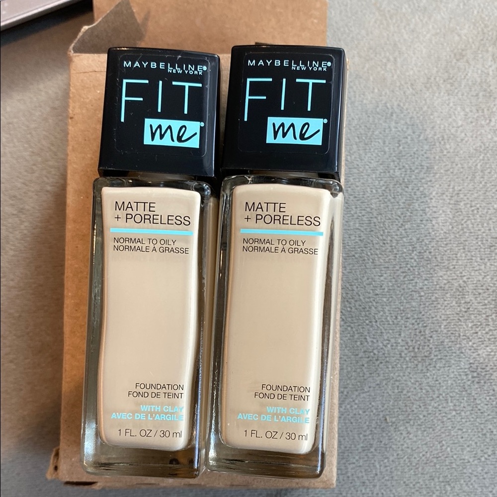 Maybelline Cream Foundation Matte Poreless 2 pack (Porcelain)